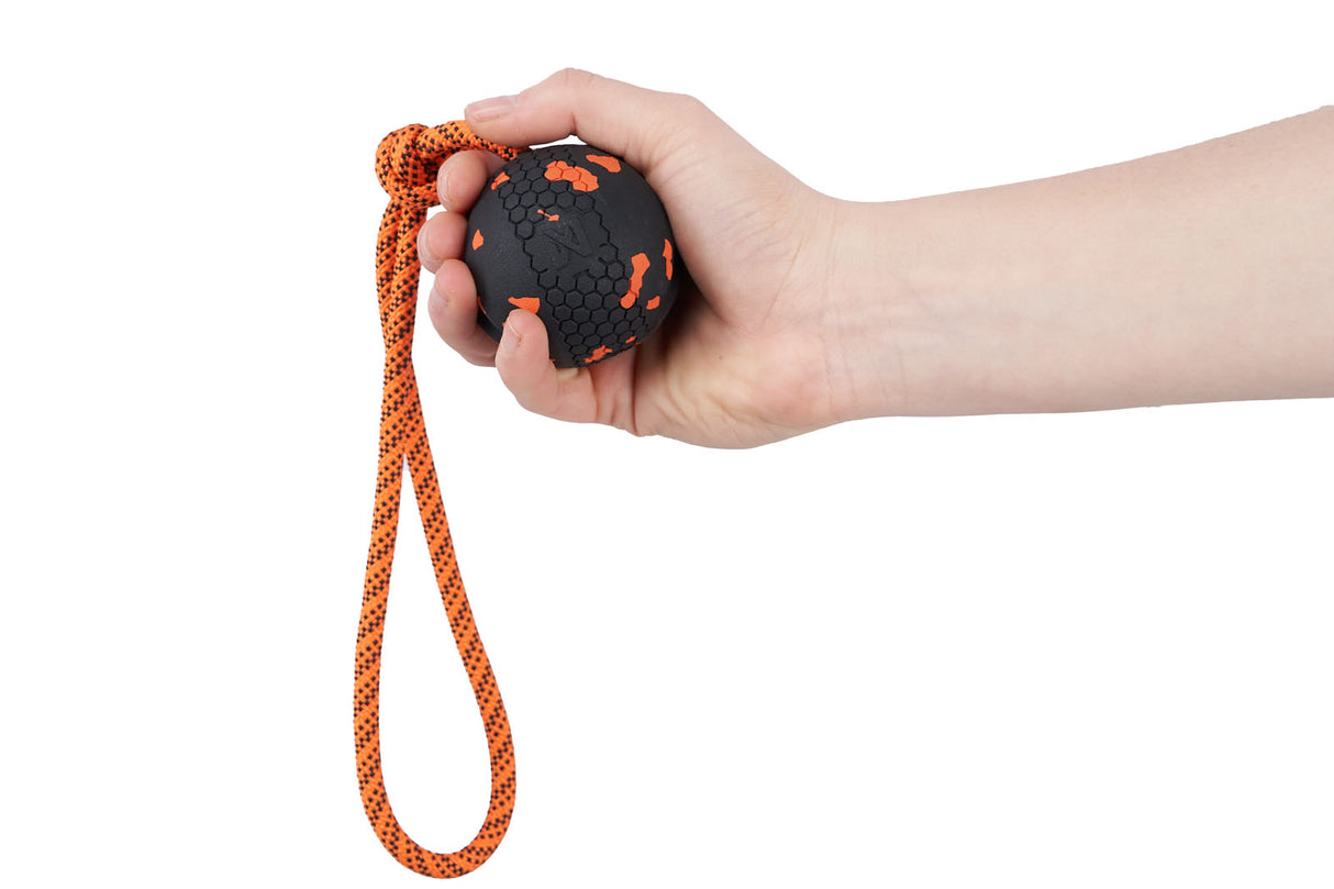 Juguete Pelota y Cuerda Dog Ball on Rope Non-stop Dogwear