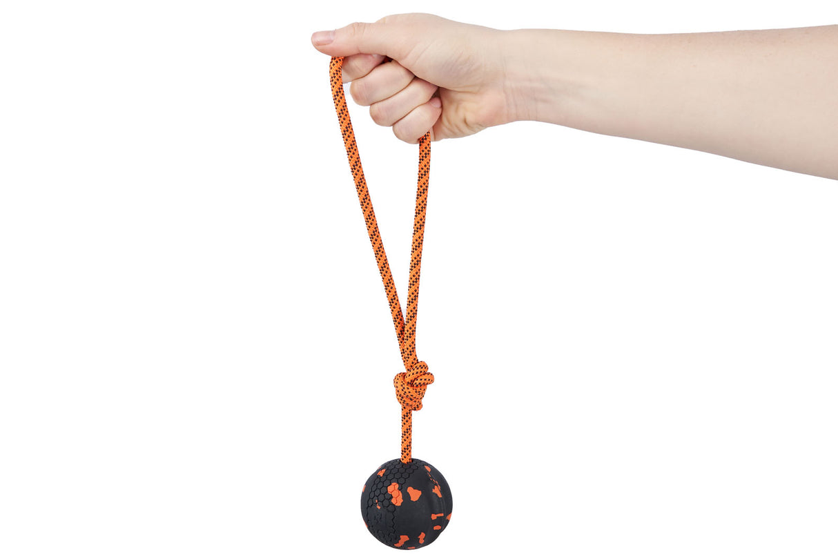 Juguete Pelota y Cuerda Dog Ball on Rope Non-stop Dogwear