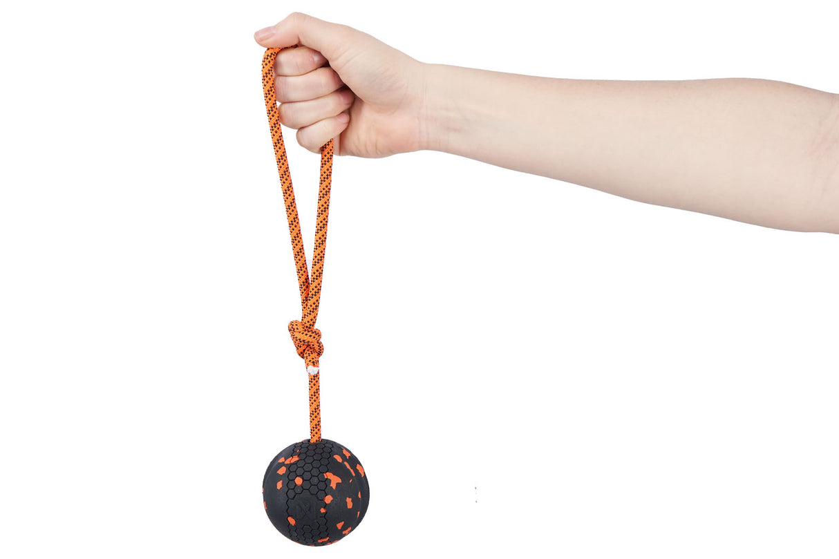 Juguete Pelota y Cuerda Dog Ball on Rope Non-stop Dogwear